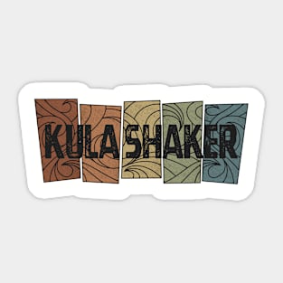 Kula Shaker - Retro Pattern Sticker